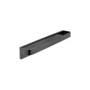 Vado Omika Noir Polished Black Towel Rail 450mm