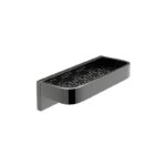 Vado Omika Polished Black Shelf with Geometric Insert 200mm