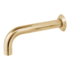 Vado Origins Brushed Gold Wall Mounted Bath Spout