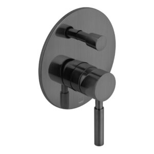 Vado Origins Brushed Black 2 Outlet Concealed Single Lever Shower Valve
