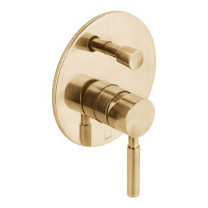 Vado Origins Brushed Gold 2 Outlet Concealed Manual Shower Valve