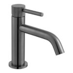 Vado Origins Knurled Brushed Black Slimline Mono Basin Mixer Tap