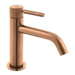 Vado Origins Knurled Brushed Bronze Slimline Mono Basin Mixer Tap