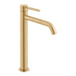 Vado Origins Brushed Gold Slimline Extended Mono Basin Mixer Tap
