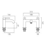 Vado Origins Brushed Black Bath Filler Tap