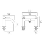 Vado Origins Knurled Brushed Black Bath Filler Tap
