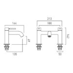 Vado Origins Knurled Brushed Nickel Bath Filler Tap