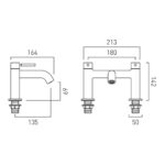 Vado Origins Knurled Brushed Bronze Bath Filler Tap