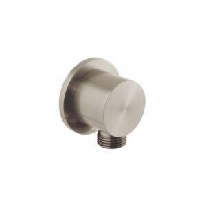 Vado Brushed Nickel Round Wall Outlet