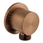 Vado Brushed Bronze Round Wall Outlet