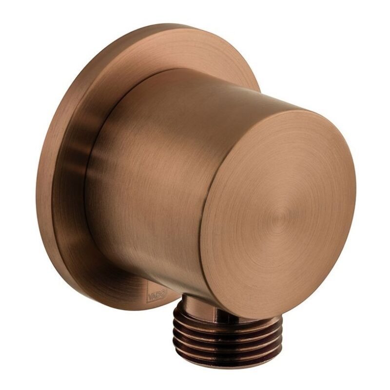 Vado Brushed Bronze Round Wall Outlet