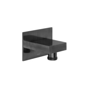 Vado Brushed Black Square Wall Outlet