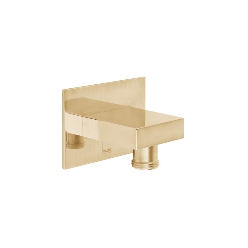 Vado Brushed Gold Square Wall Outlet Vado Brushed Gold Square Wall Outlet