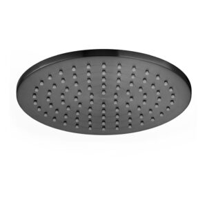 Vado Brushed Black Round Shower Head 200mm