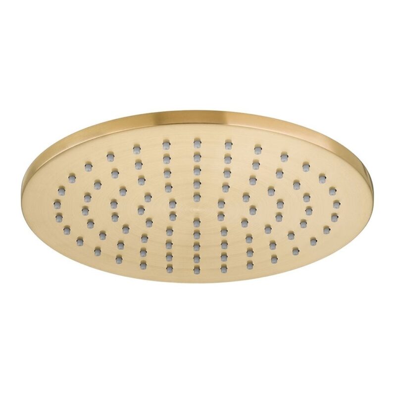 Vado Nebula Brushed Gold Round Shower Head 200mm
