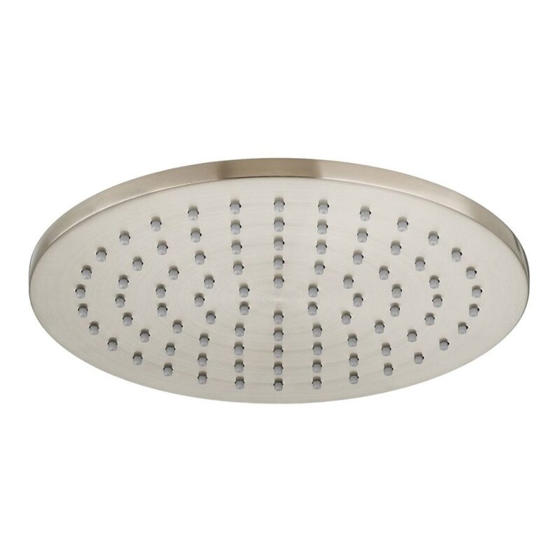 Vado Brushed Nickel Round Shower Head 200mm