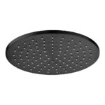 Vado Brushed Black Easy Clean Round Shower Head 250mm
