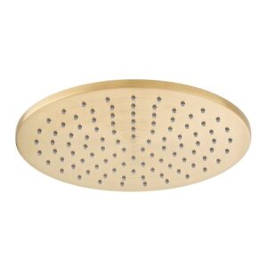 Vado Brushed Gold Easy Clean Round Shower Head 250mm