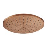 Vado Brushed Bronze Easy Clean Round Shower Head 250mm