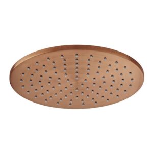 Vado Brushed Bronze Easy Clean Round Shower Head 250mm