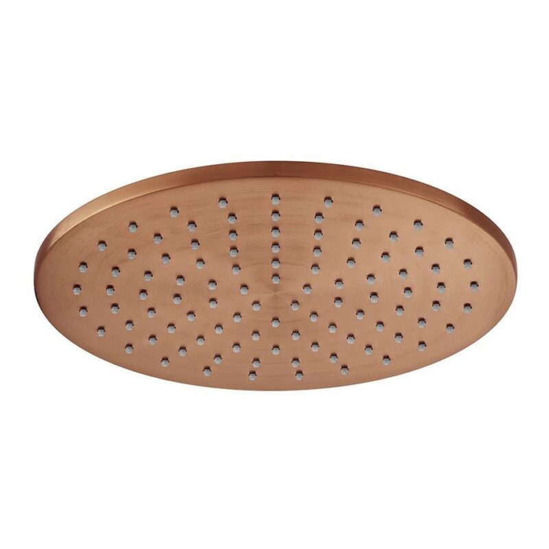 Vado Brushed Bronze Easy Clean Round Shower Head 250mm Vado Brushed Bronze Easy Clean Round Shower Head 250mm
