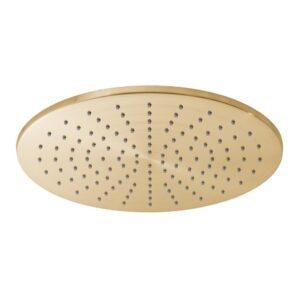 Vado Brushed Gold Easy Clean Round Shower Head 300mm