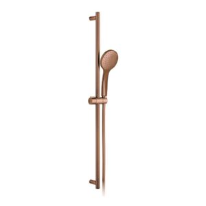 Vado Atmosphere Brushed Bronze Slide Rail Kit with Air-Injection Handset