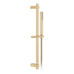 Vado Brushed Gold Square 600mm Slide Rail Kit