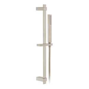 Vado Brushed Nickel Square Slide Rail Kit 600mm