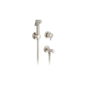 Vado Brushed Nickel Shattaf Kit with Concealed Thermostatic Mixing Valve