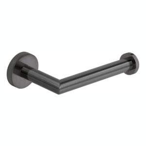 Vado Spa Knurled Brushed Black Toilet Roll Holder