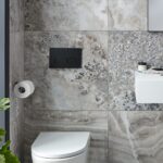 Vado Spa Knurled Brushed Black Toilet Roll Holder
