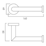 Vado Spa Brushed Bronze Toilet Roll Holder
