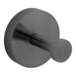 Vado Spa Knurled Brushed Black Robe Hook
