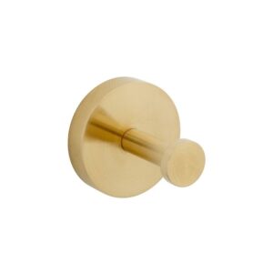 Vado Spa Knurled Brushed Gold Robe Hook