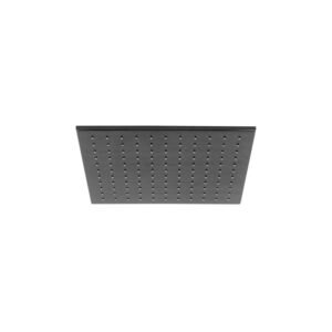 Vado Brushed Black Easy Clean Square Shower Head 300mm