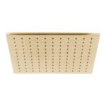 Vado Brushed Gold Easy Clean Square Shower Head 300mm
