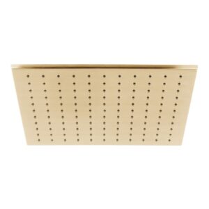 Vado Brushed Gold Easy Clean Square Shower Head 300mm