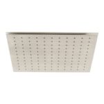 Vado Brushed Nickel Easy Clean Square Shower Head 300mm