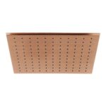 Vado Brushed Bronze Easy Clean Square Shower Head 300mm