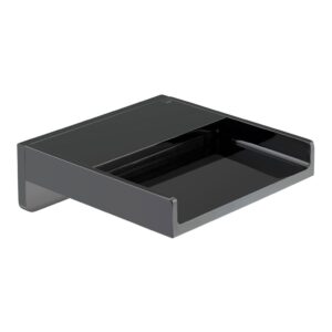 Vado Synergie Wall Mounted Waterfall Bath Spout Polished Black