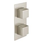 Vado Tablet Notion Brushed Nickel Vertical Concealed 1 Outlet, 2 Handle Valve