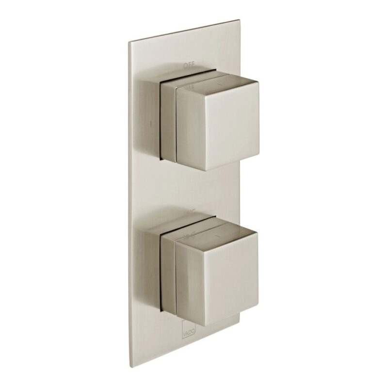 Vado Tablet Notion Brushed Nickel Vertical Concealed 1 Outlet, 2 Handle Valve
