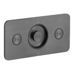 Vado Zone Brushed Black 2 Button 2 Outlet Horizontal Shower Valve