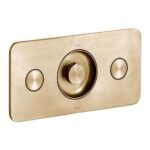 Vado Zone Brushed Gold 2 Button 2 Outlet Horizontal Shower Valve