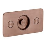 Vado Zone Brushed Bronze 2 Button 2 Outlet Horizontal Shower Valve