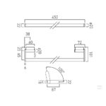 Vado Infinity Towel Rail 450mm