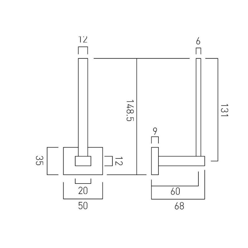 Vado Level Spare Paper Holder
