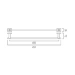 Vado Level Towel Rail 650mm