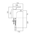 Vado Life Mono Bidet Mixer